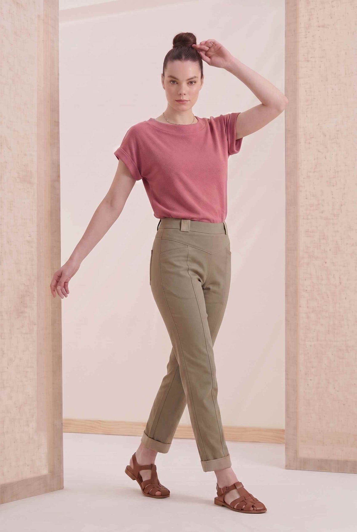 Blusa Amanda - Moletinho Jeans