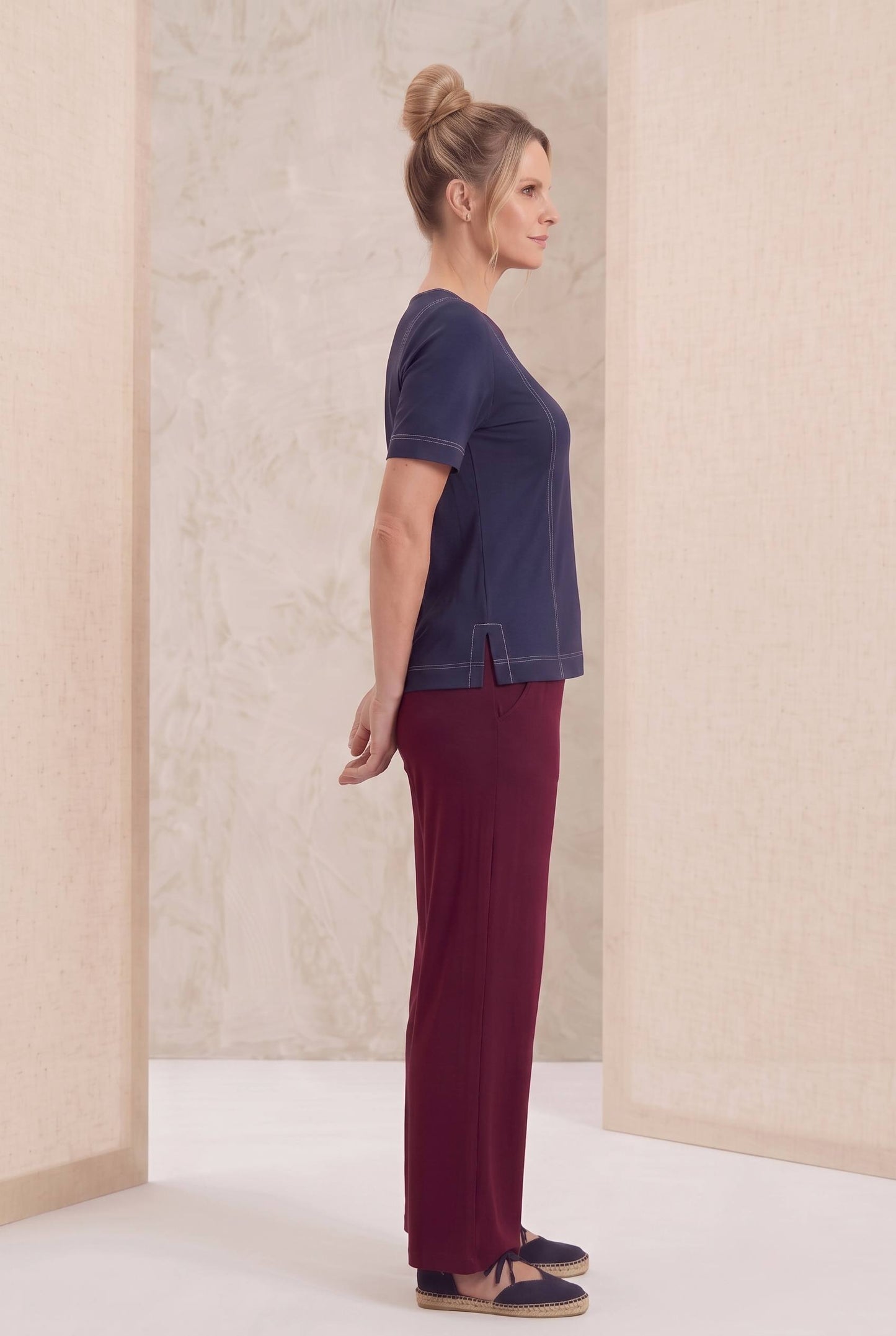 Blusa Eliete Pesponto - Moletinho
