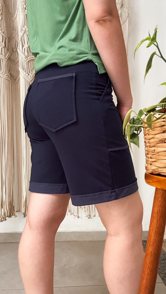 Bermuda Duda - Moletinho Jeans