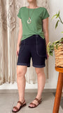 Bermuda Duda - Moletinho Jeans