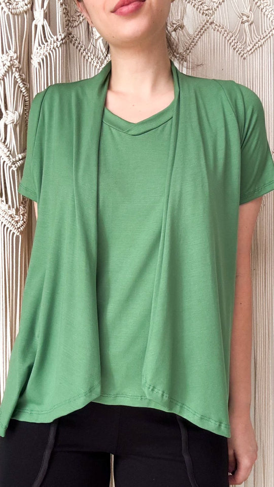 Duplinha Boa: Colete + Básica - Malha Viscolycra