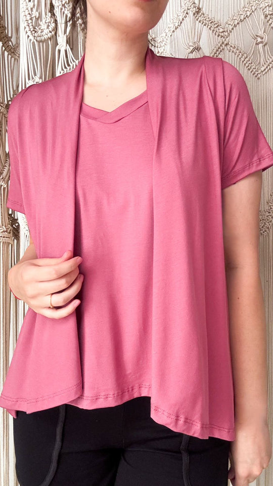 Duplinha Boa: Colete + Básica - Malha Viscolycra