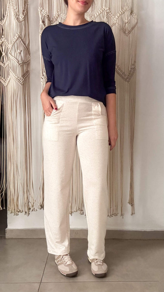 Calça Luciana - Moletinho Linho