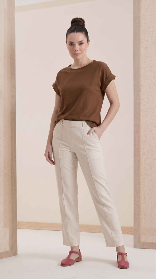 Blusa Amanda - Moletinho Jeans