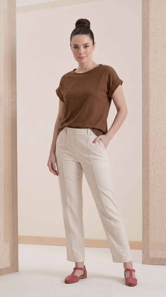 Blusa Amanda - Moletinho Jeans