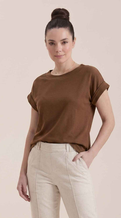 Blusa Amanda - Moletinho Jeans