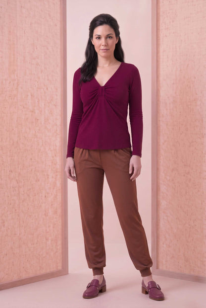 Blusa Beatriz Laço - Malha Texturizada