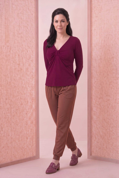 Blusa Beatriz Laço - Malha Texturizada