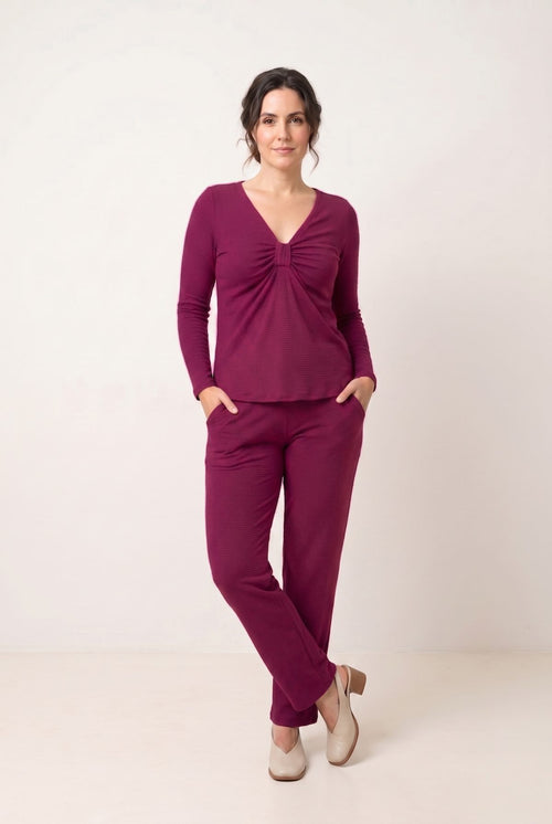Blusa Beatriz Laço - Malha Texturizada