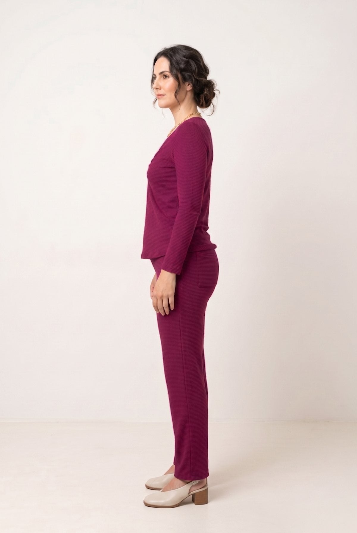 Blusa Beatriz Laço - Malha Texturizada