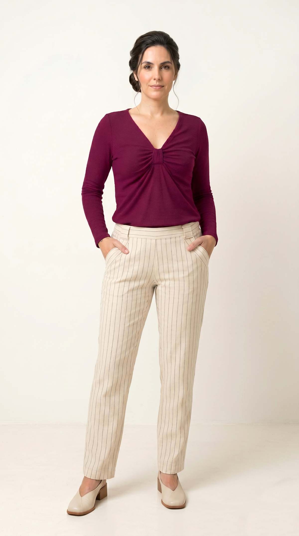 Blusa Beatriz Laço - Malha Texturizada