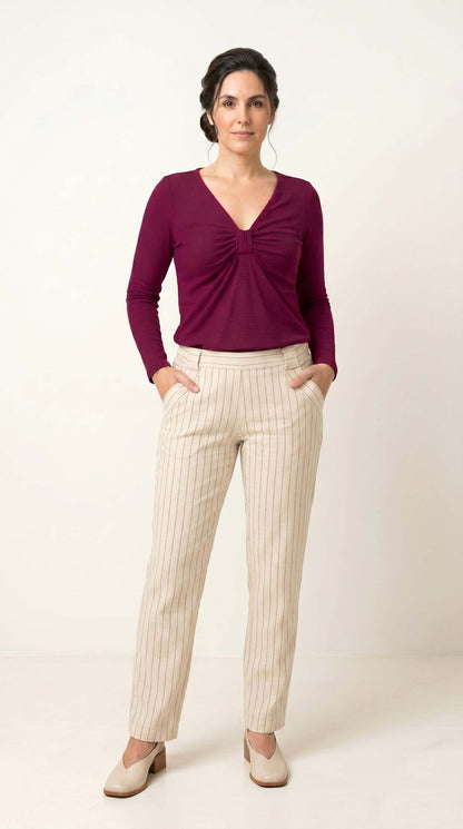 Blusa Beatriz Laço - Malha Texturizada