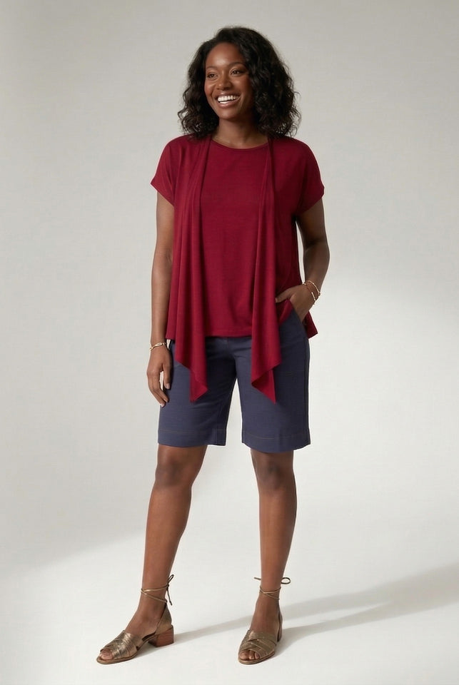 Blusa Cardigan - Malha Viscolycra