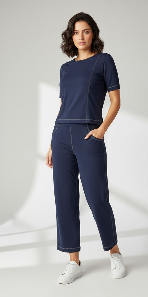 Calça Adriana Pesponto - Moletinho