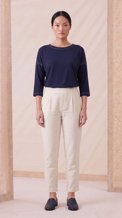 Blusa Esther Pesponto - Malha Viscolycra