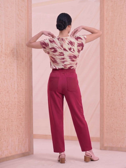Calça Aline - Moletinho Jeans