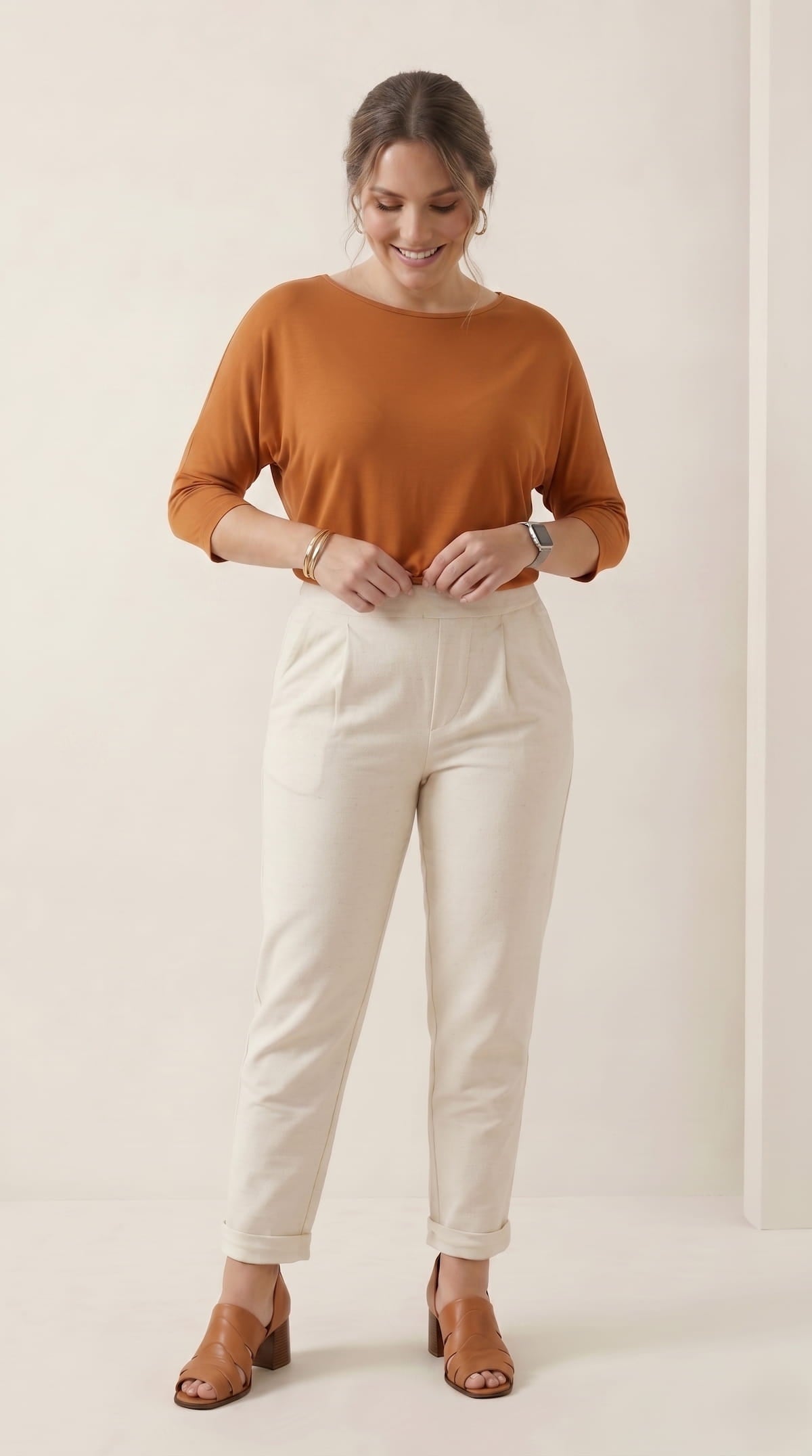 Calça Constanza - Moletinho Linho Jeans