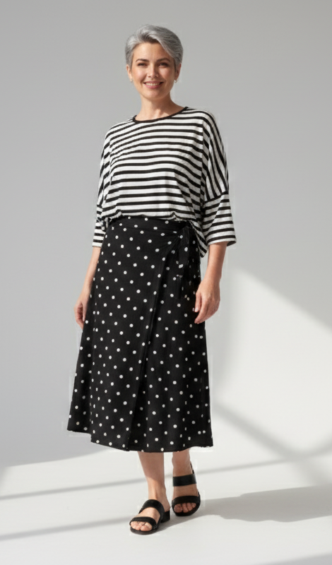 Saia Serena Poá - Malha Viscolycra