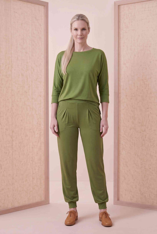 Calça Jasmin ÚLTIMAS PEÇAS - Malha Efeito Cetim