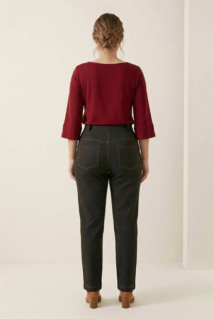 Calça Pietra Pesponto - Moletinho Jeans