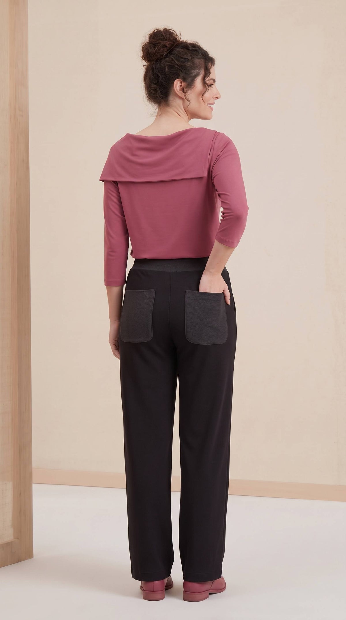 Calça Aline - Moletinho Jeans