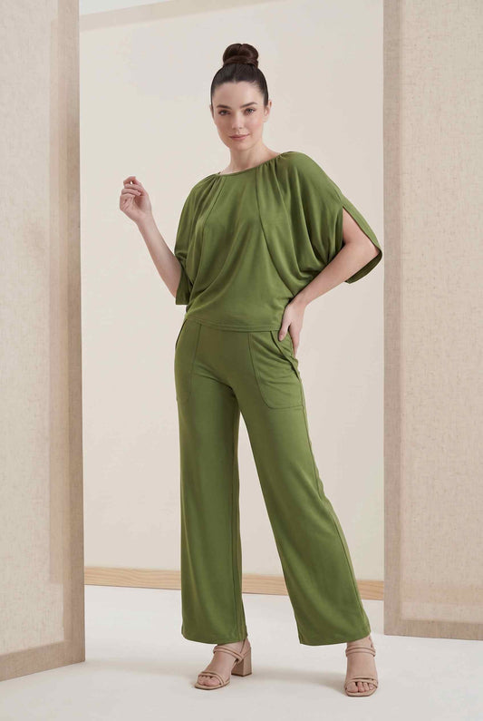 Blusa Maud - Malha Efeito Cetim