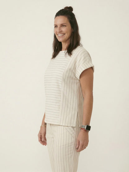 Blusa Miriam - Moletinho Risca de Giz