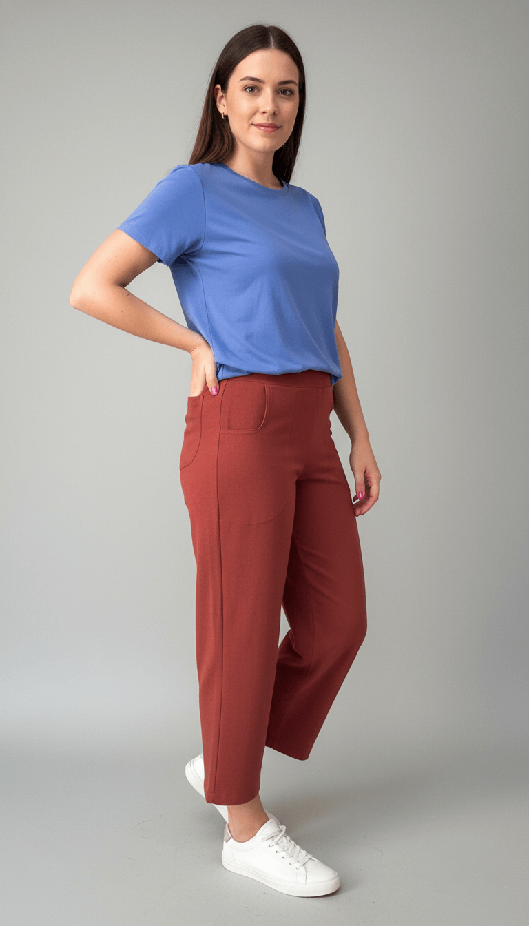 Calça Celina ÚLTIMAS PEÇAS - Moletinho Jeans