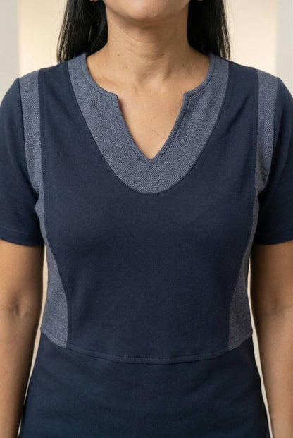 Blusa Silvia - Moletinho Jeans