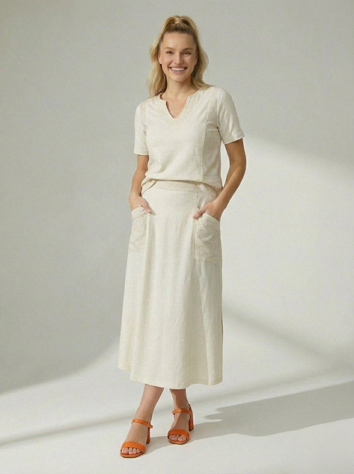 Blusa Silvia - Moletinho Jeans