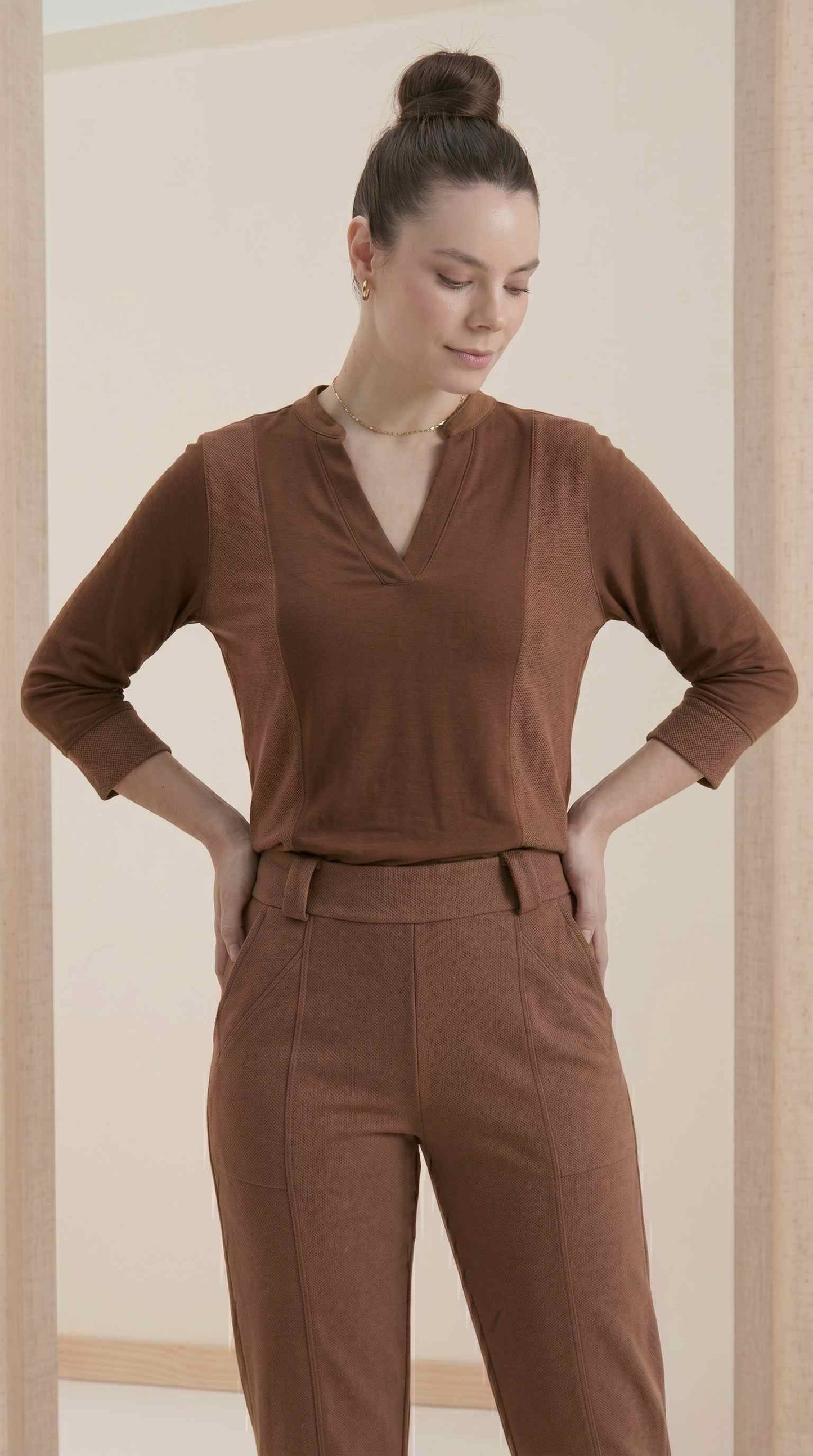 Calça Renata - Moletinho Jeans