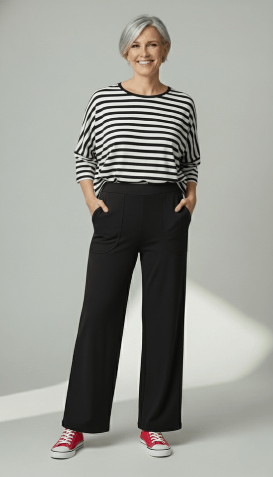 Blusa Helena Navy - Malha Viscolycra