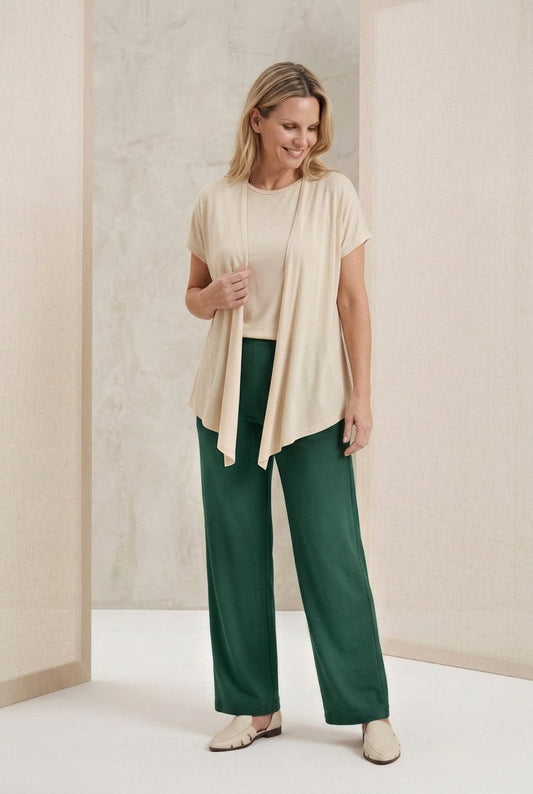 Blusa Cardigan - Malha Viscolycra