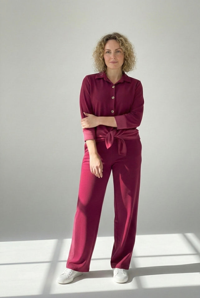 Calça Tamires - Moletinho Jeans