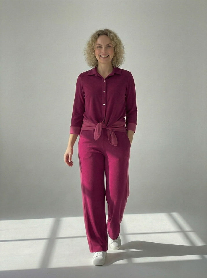 Calça Tamires - Moletinho Jeans