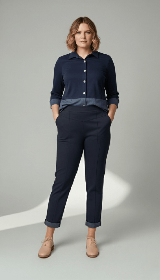 Calça Vic - Moletinho Jeans