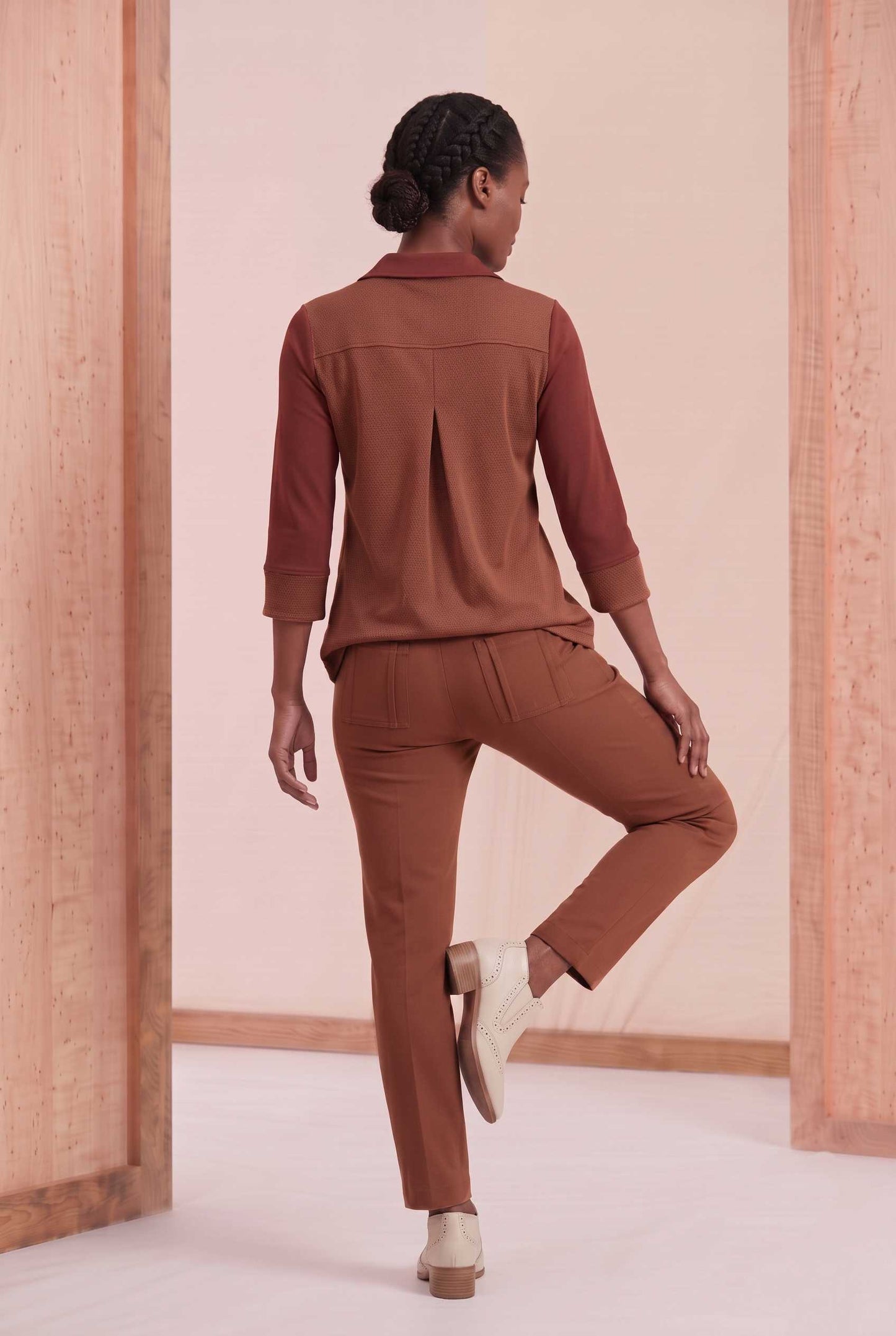 Camisa Helô - Moletinho Jeans