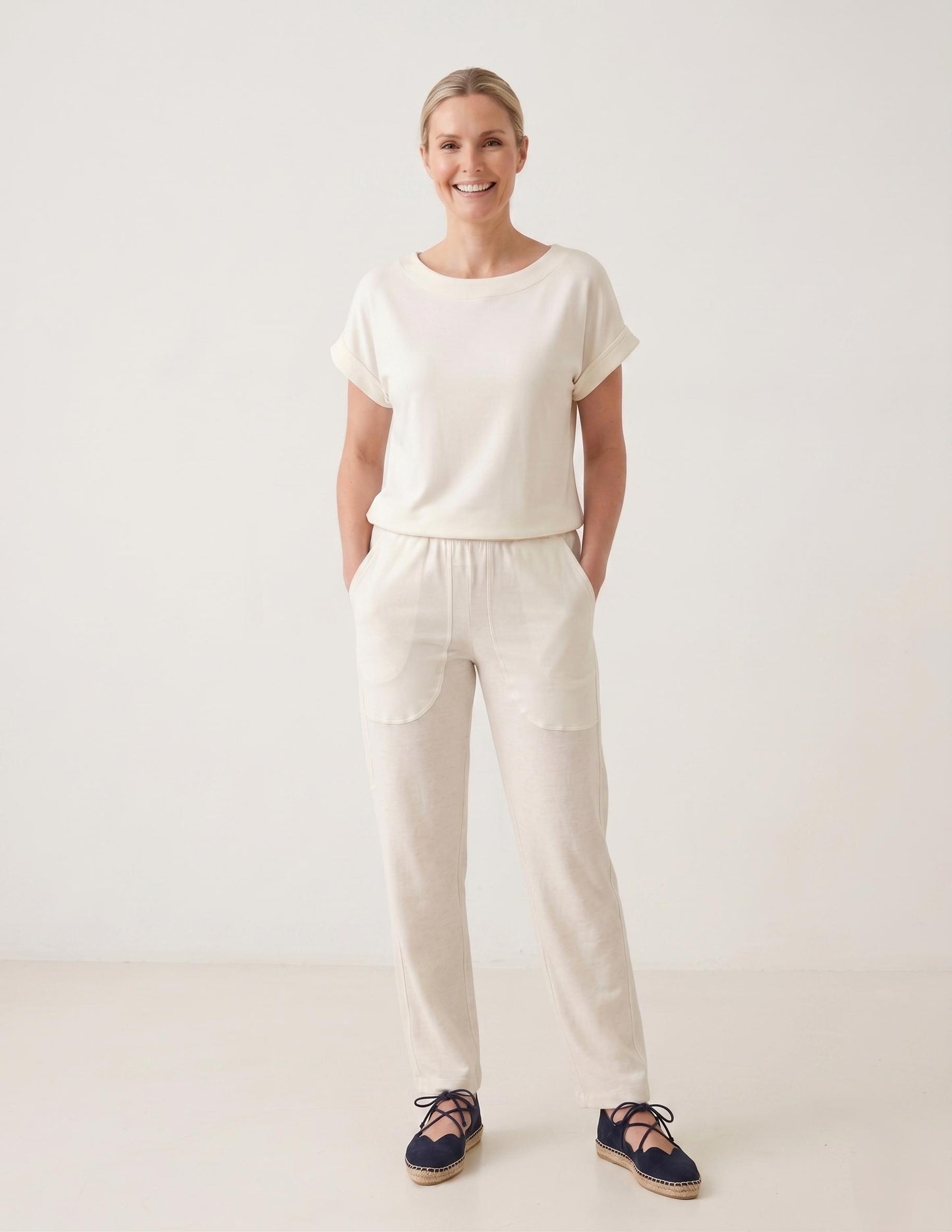 Conjunto Aline - Moletinho Jeans