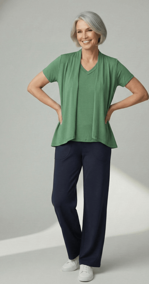 Duplinha Boa: Colete + Básica - Malha Viscolycra