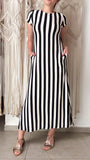 Vestido Mônica Navy - Malha Viscolycra