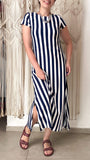 Vestido Mônica Navy - Malha Viscolycra