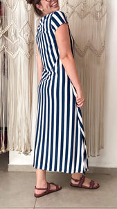 Vestido Mônica Navy - Malha Viscolycra
