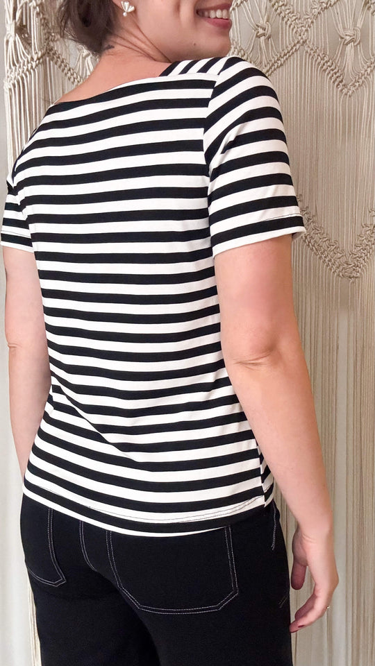 Blusa Alice Navy - Malha Viscolycra