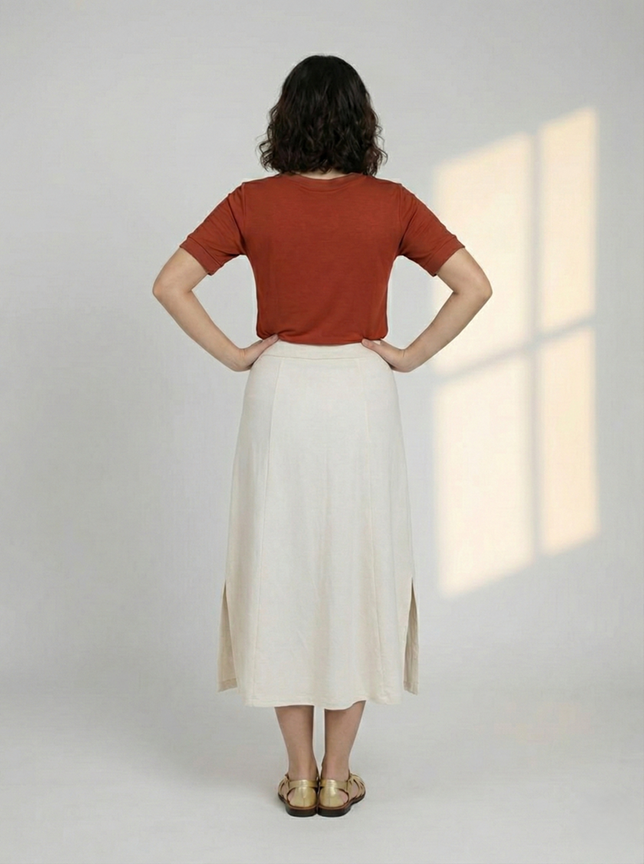 Saia Manu - Moletinho Linho