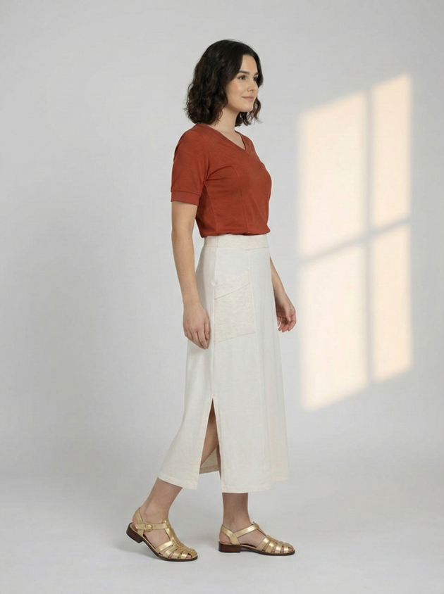 Saia Manu - Moletinho Linho