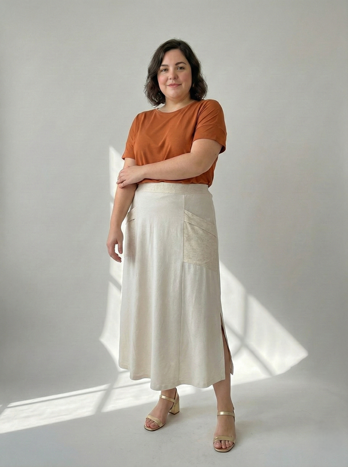 Saia Manu - Moletinho Linho