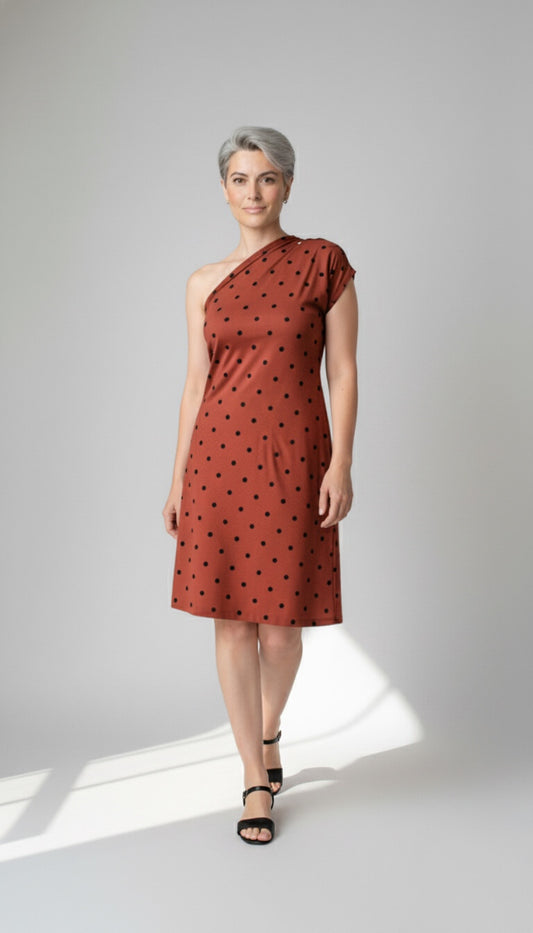 Vestido Chloe Poá ÚLTIMAS PEÇAS - Malha Viscolycra