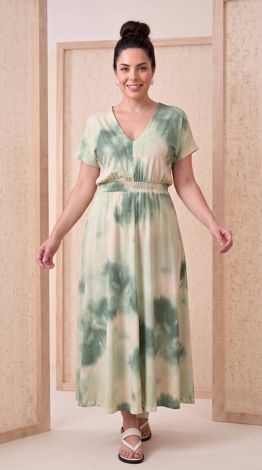 Vestido Gal Estampa - Malha Viscolycra