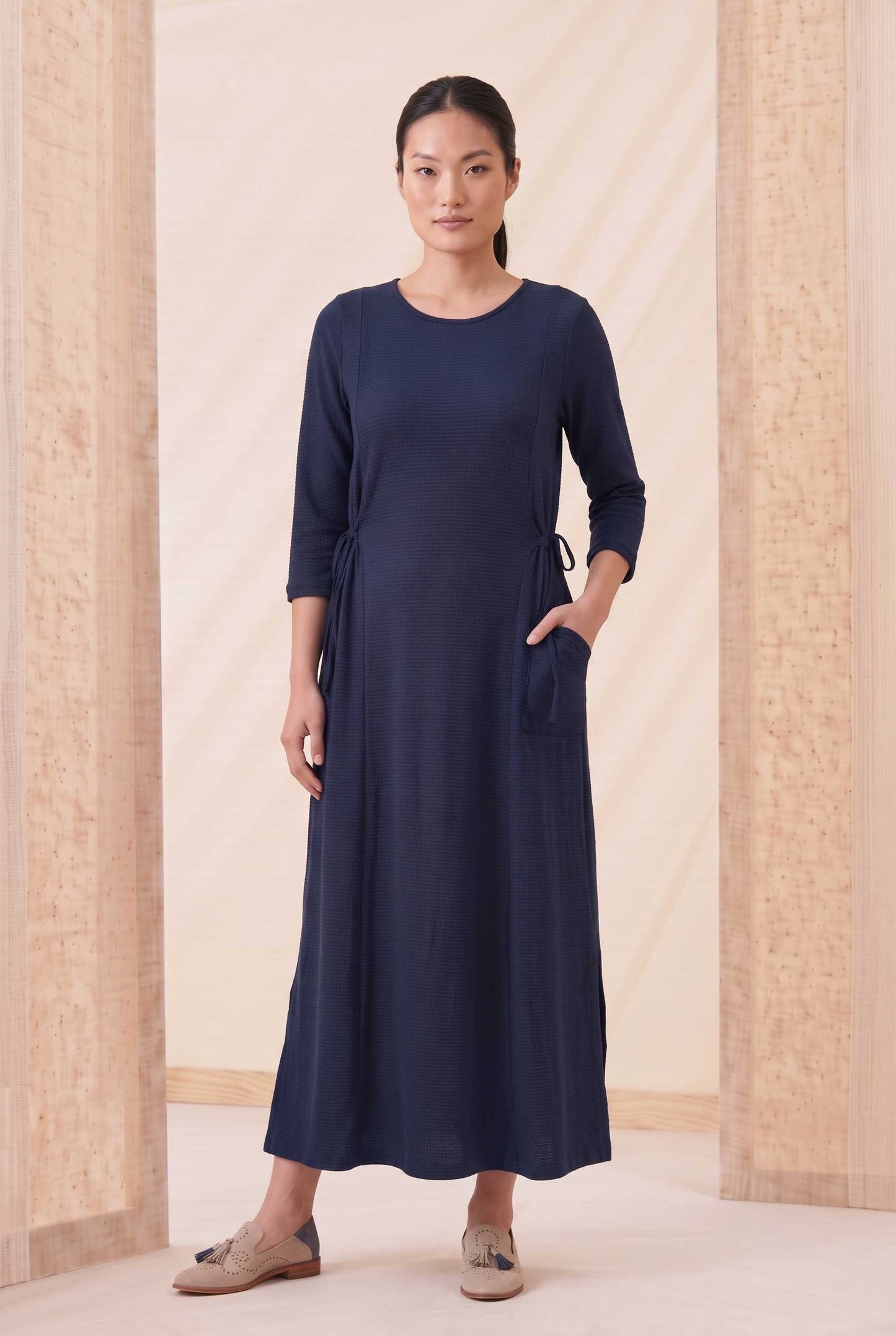 Vestido Leila + Golinha - Malha Texturizada