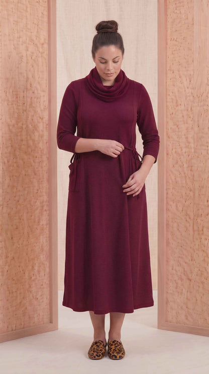 Vestido Leila + Golinha - Malha Texturizada